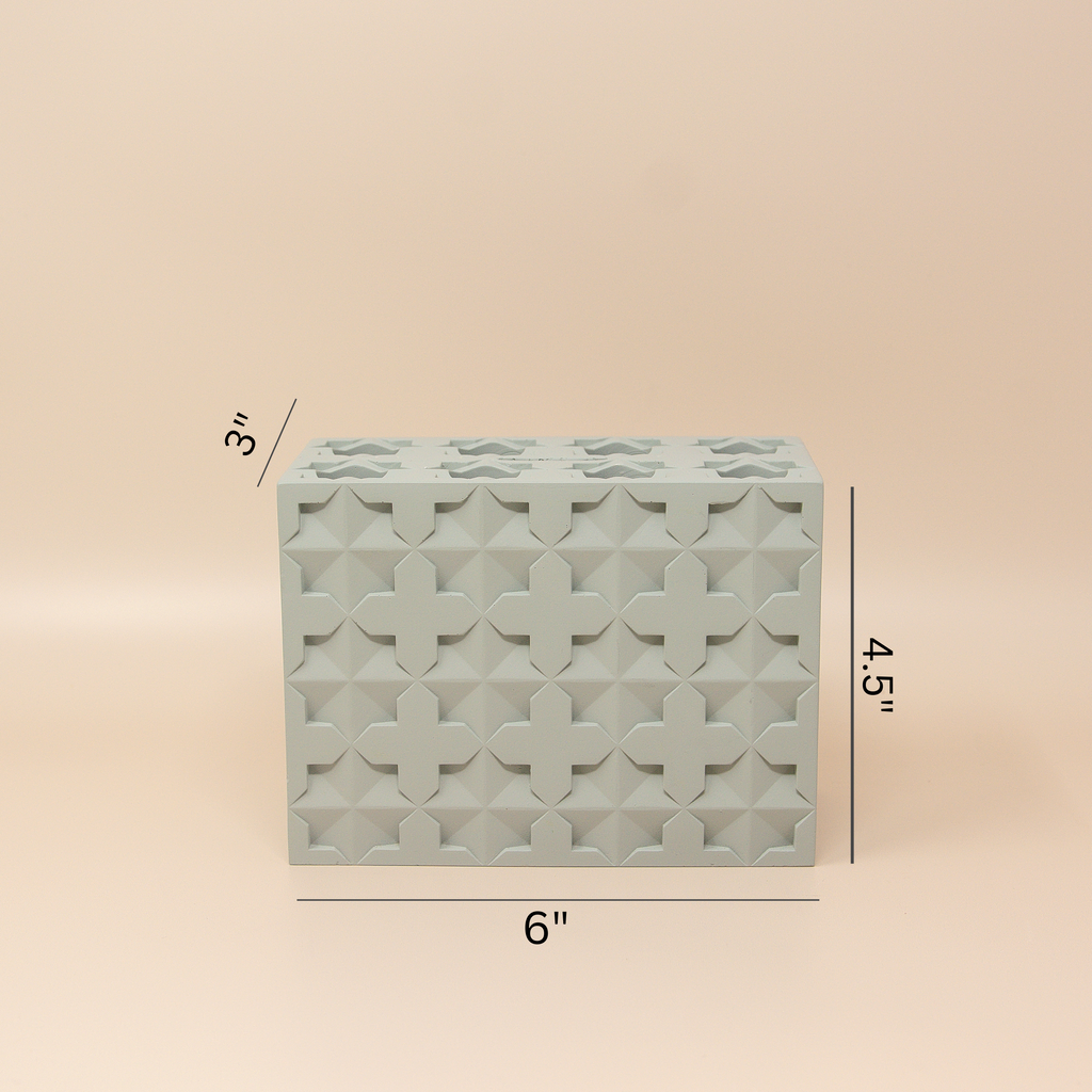 Islamic Geometric Base/Candle Holder - Rectangle/Pink