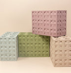Islamic Geometric Base/Candle Holder - Rectangle/Pink