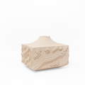 Artisan Calligraphy Base/Candle Holder Off-White