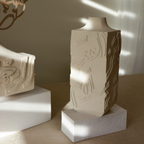 Artisan Calligraphy Vase Off-White